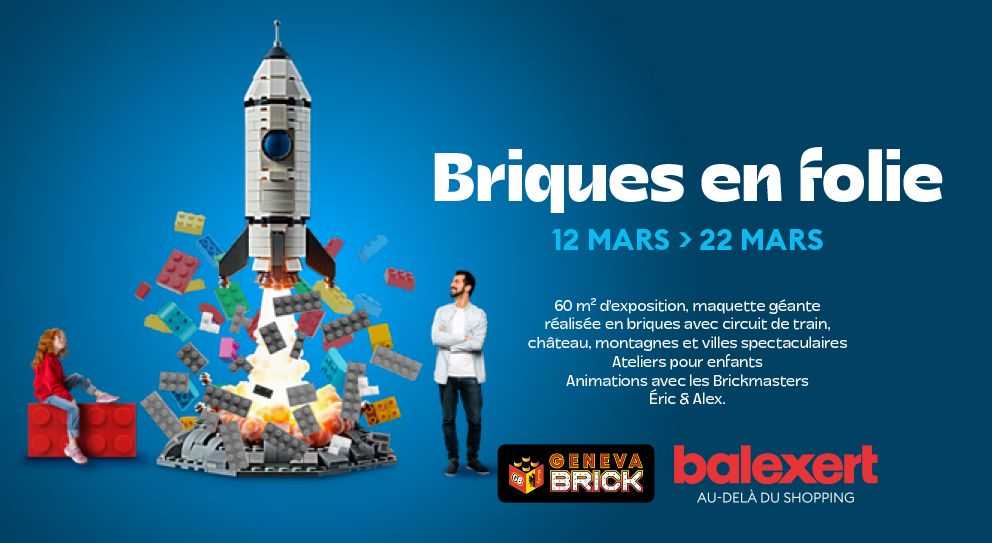 Exposition de briques LEGO à Balexert